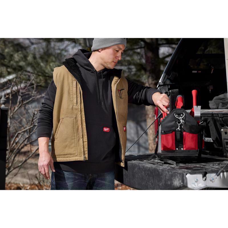 Milwaukee XXL Banded Sleeve Men's Hooded Hoodie Black