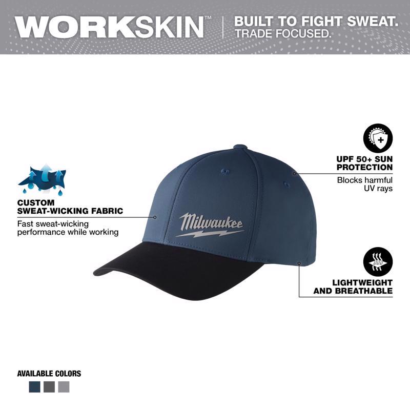 Milwaukee Workskin Fitted Hat Blue L/XL