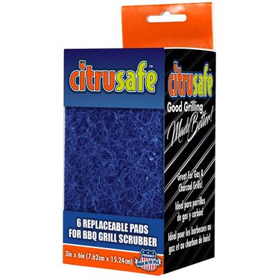 Citrusafe Grill Brush Replacement Head 6 pad 6 in. H X 3 in. L