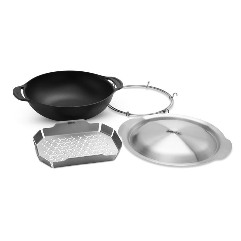 Weber Crafted Cast Iron/Porcelain Grill Wok