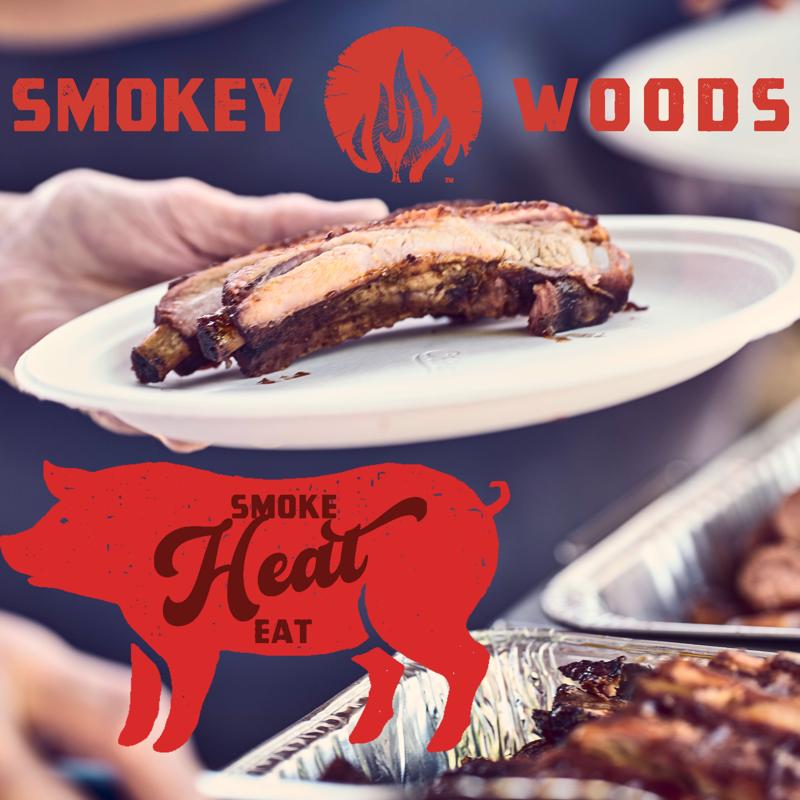 Smokey Woods All Natural Hickory Wood Smoking Chunks 350 cu in