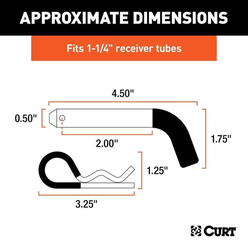 CURT 1/2 in. Hitch Pin and Clip