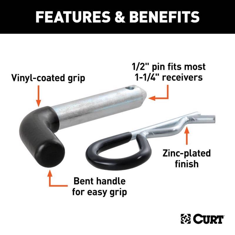CURT 1/2 in. Hitch Pin and Clip