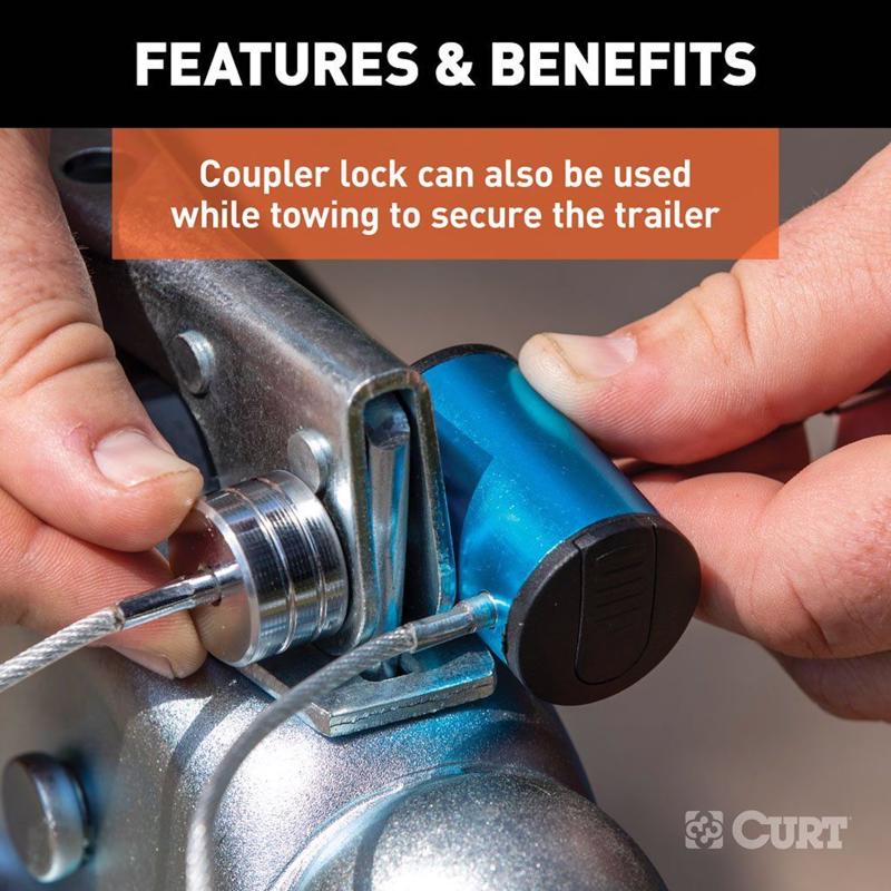 CURT Anti-Theft Trailer Coupler Ball and Lock