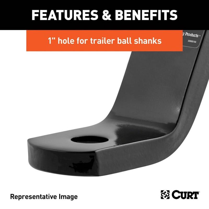 CURT 7500 lb. cap. Hitch Ball Mount