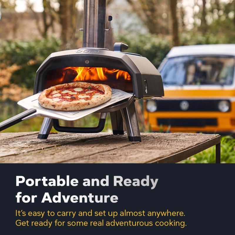 Ooni Karu 2 Charcoal/Wood Chunk Outdoor Pizza Oven Foundry Black