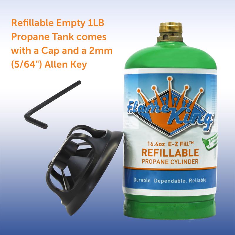 Flame King 16.4 oz Steel LP Tank Refill