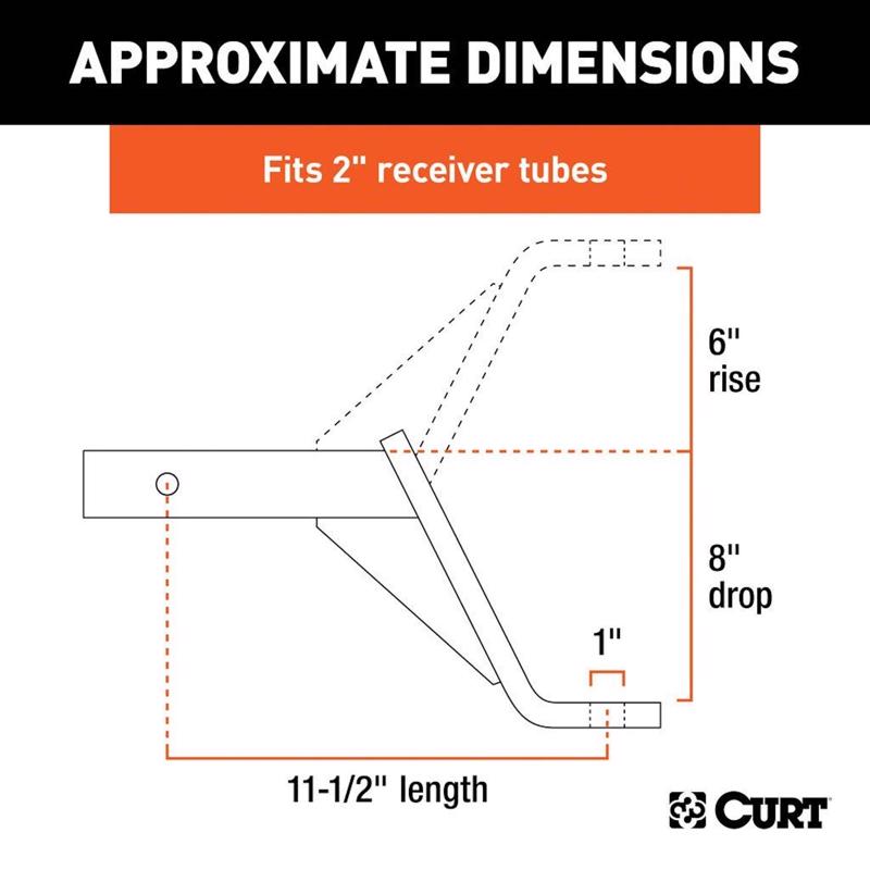 CURT 5000 lb. cap. Ball Mount