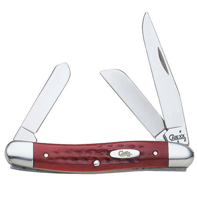 Case Med Stockman Red Stainless Steel 3-4 in. Pocket Knife