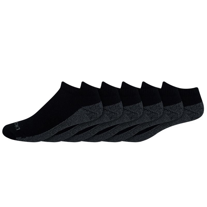 Dickies Dri-Tech Men's 6-12 No-Show Socks Black