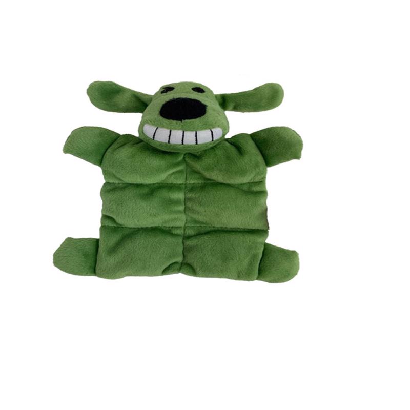 Multipet Assorted Loofa Squeakin Mat Dog Toy Medium