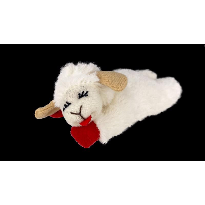 Multipet Lamb Chop White Plush Cat Toy 4