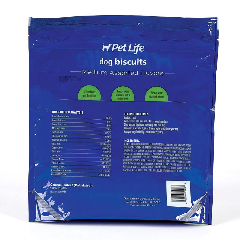 Pet Life Assorted Biscuit For Dogs 4 lb