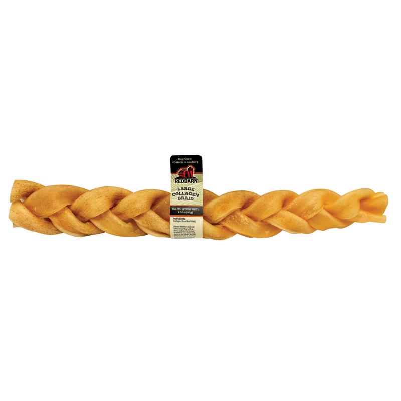 Redbarn Collagen Braid Grain Free Chews For Dogs 1.52 oz 12 in.