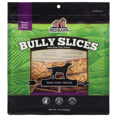 Redbarn Bully Slices Peanut Butter Grain Free Treats For Dogs 9 oz