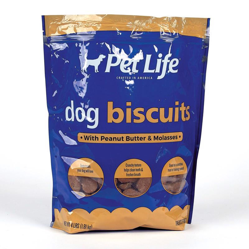 Pet Life Peanut Butter Biscuit For Dogs 4 bag