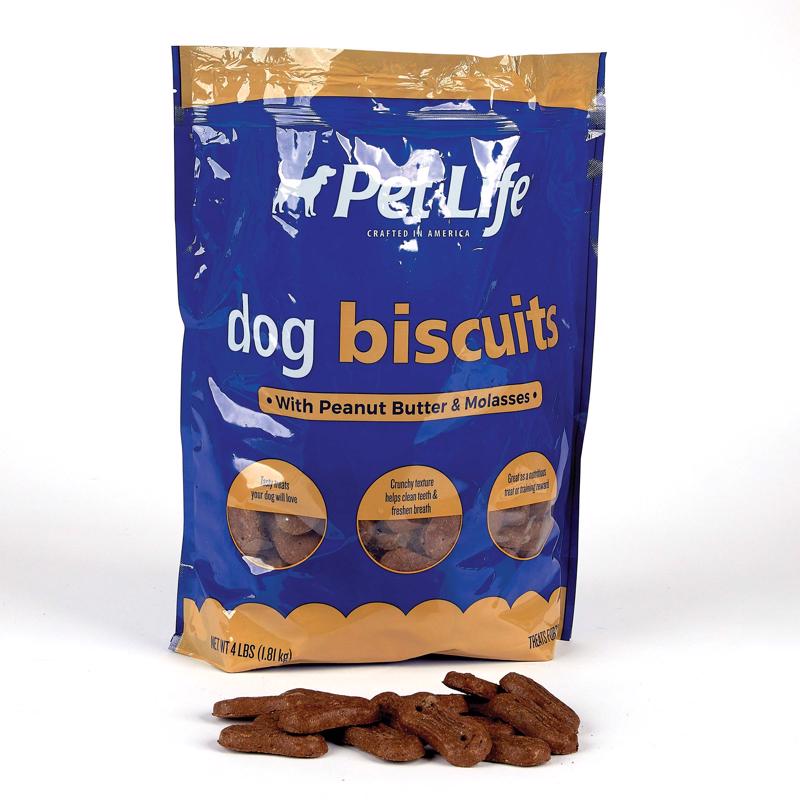 Pet Life Peanut Butter Biscuit For Dogs 4 bag