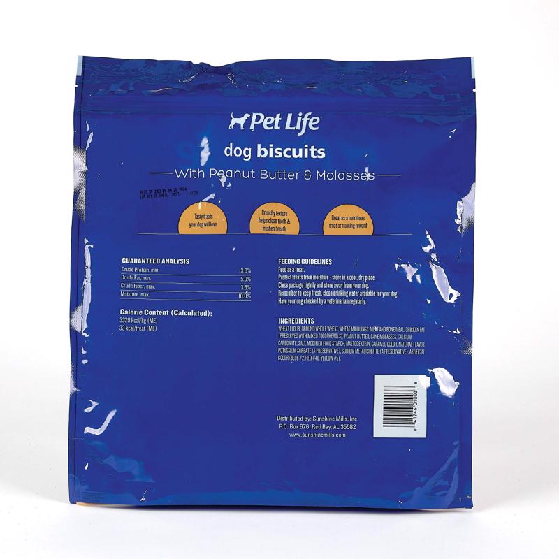 Pet Life Peanut Butter Biscuit For Dogs 4 bag
