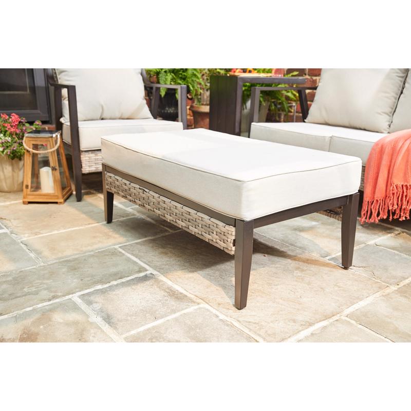 Living Accents Breck Brown Steel Frame Loveseat Set Tan