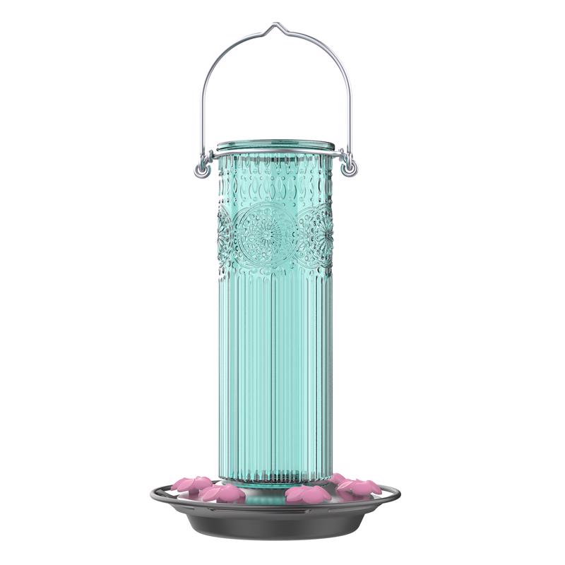 Nature's Way Hummingbird 28 oz Glass Antique Nectar Bird Feeder 6 ports