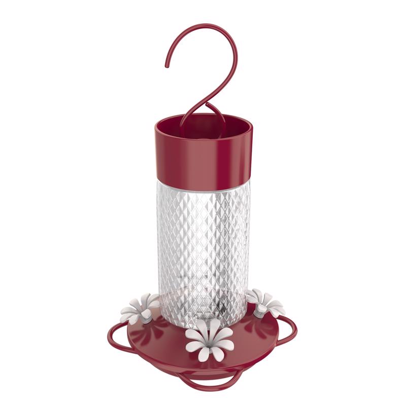Nature's Way Hummingbird 13 oz Glass Nectar Bird Feeder 4 ports