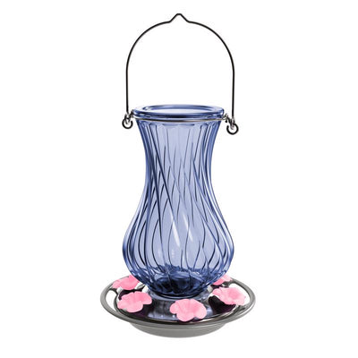 Nature's Way Hummingbird 32 oz Glass/Metal/Plastic Antique Nectar Bird Feeder 6 ports