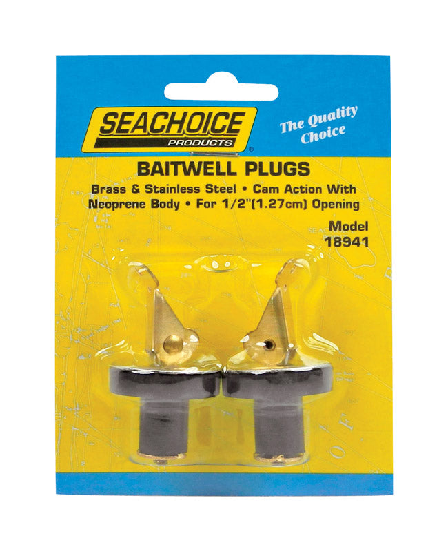 Seachoice Neoprene 1/2 in. W Deck and Baitwell Plugs