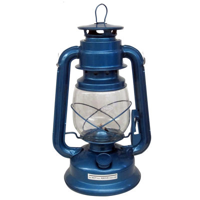 V & O Blue Lantern 12 in. H X 5-1/2 in. W X 11 in. L