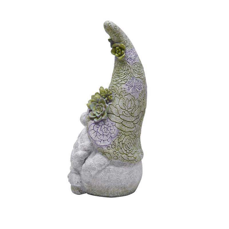 Meadow Creek Polyresin Multi-color 14 in. Mr and Mrs Gnome Garden Statue