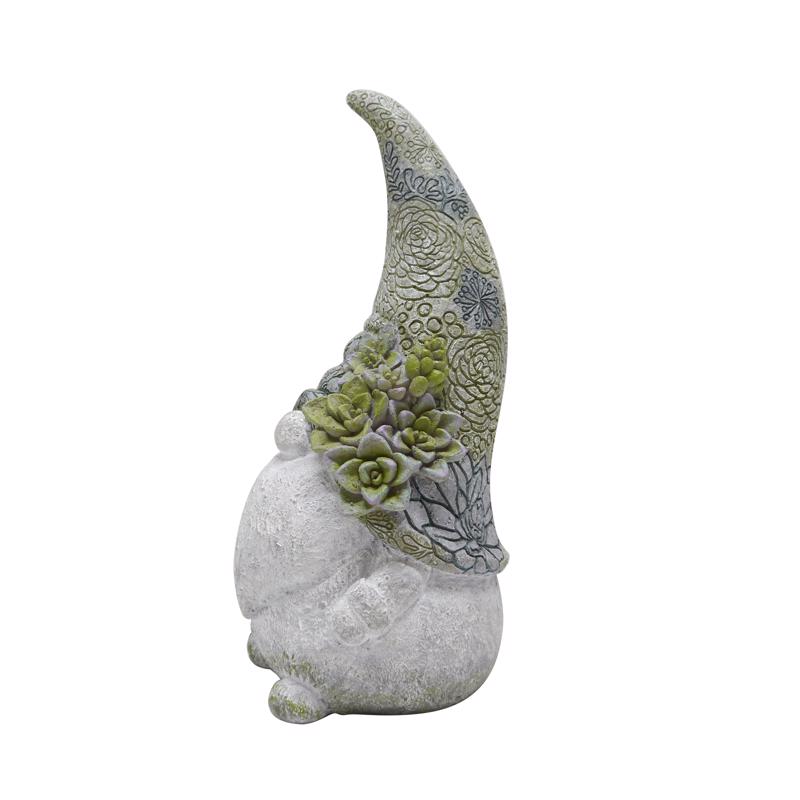 Meadow Creek Polyresin Multi-color 14 in. Mr and Mrs Gnome Garden Statue