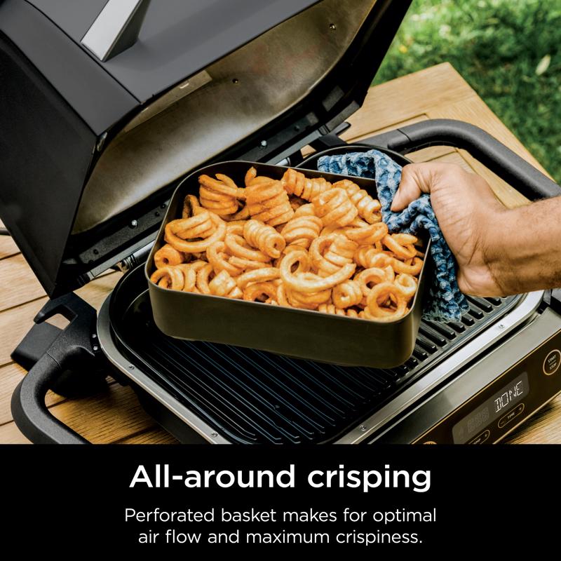 Ninja Woodfire Steel Grill Basket 2.5 qt 9 in. L X 6.3 in. W