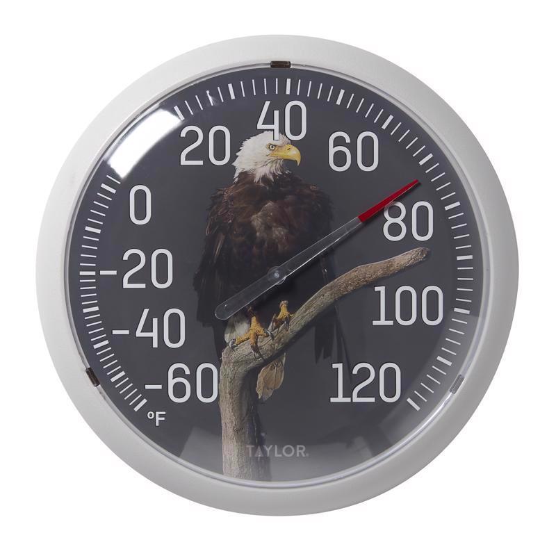 Taylor Eagle Dial Thermometer Plastic Multicolored 13.25 in.