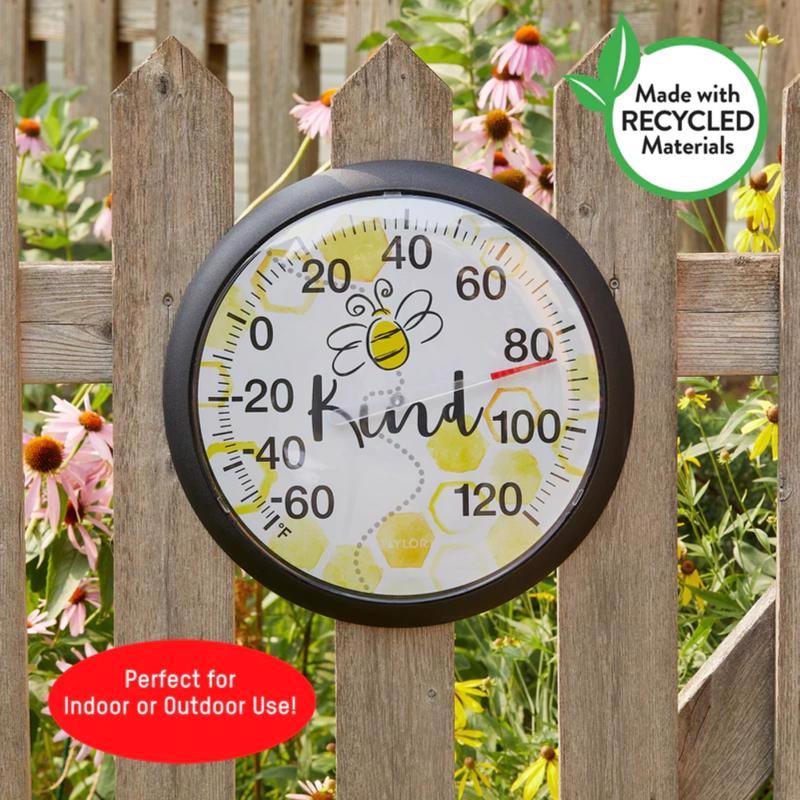 Taylor Bee Dial Thermometer Plastic Multicolored 13.25 in.