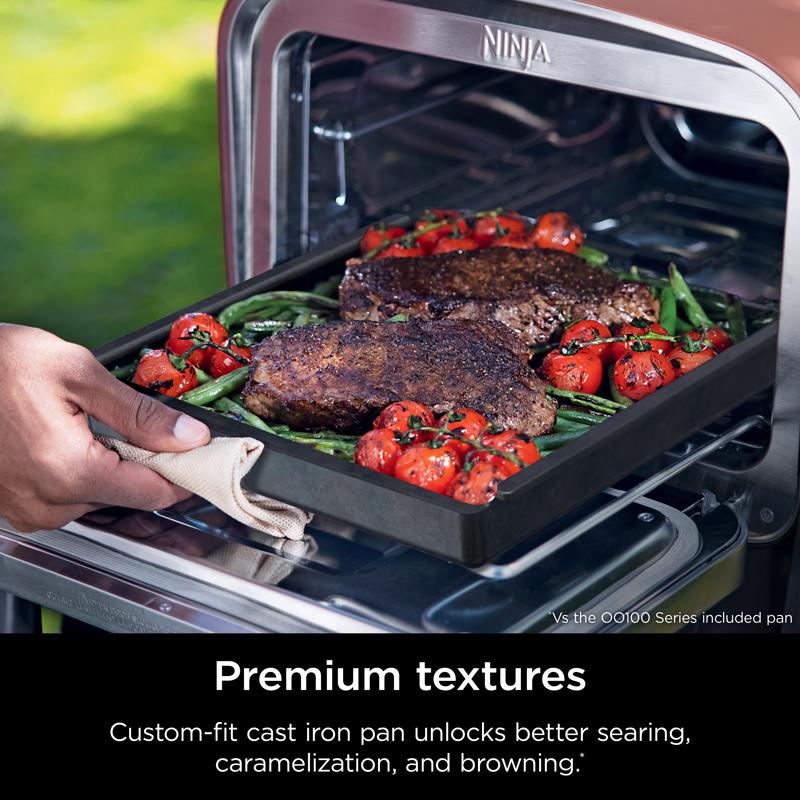 Ninja Woodfire Cast Iron Baking Pan 13.28 in. L X 12.38 in. W