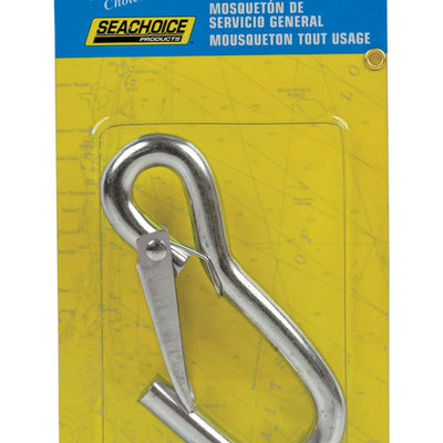 Seachoice Zinc-Plated Steel 4-1/2 in. L Utility Snap Hook