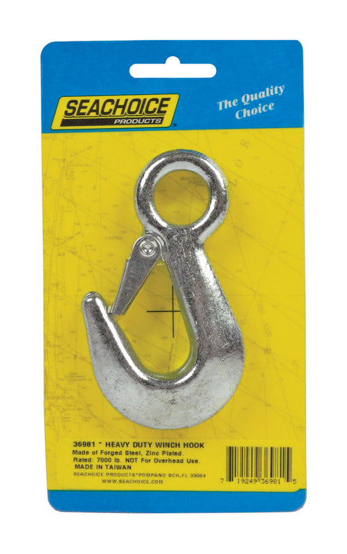 Seachoice Zinc-Plated Steel 3-7/8 in. L X 5/8 in. W Winch Hook