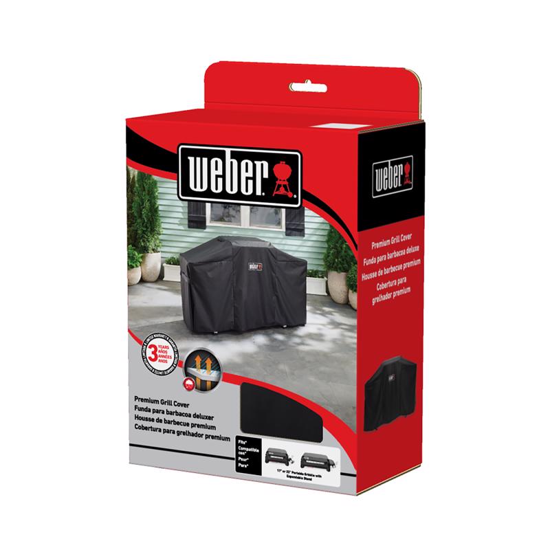 Weber Traveler Black Grill Cover For 17in. & 22in. Griddles w/Stand