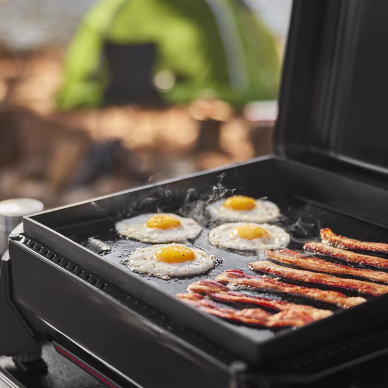 Weber Traveler  17" Portable 1 Burner Liquid Propane Outdoor Griddle Black