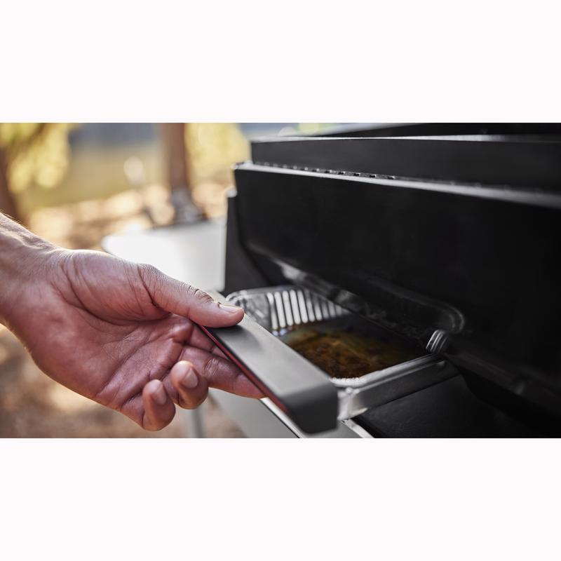 Weber Traveler  17" Portable 1 Burner Liquid Propane Outdoor Griddle Black