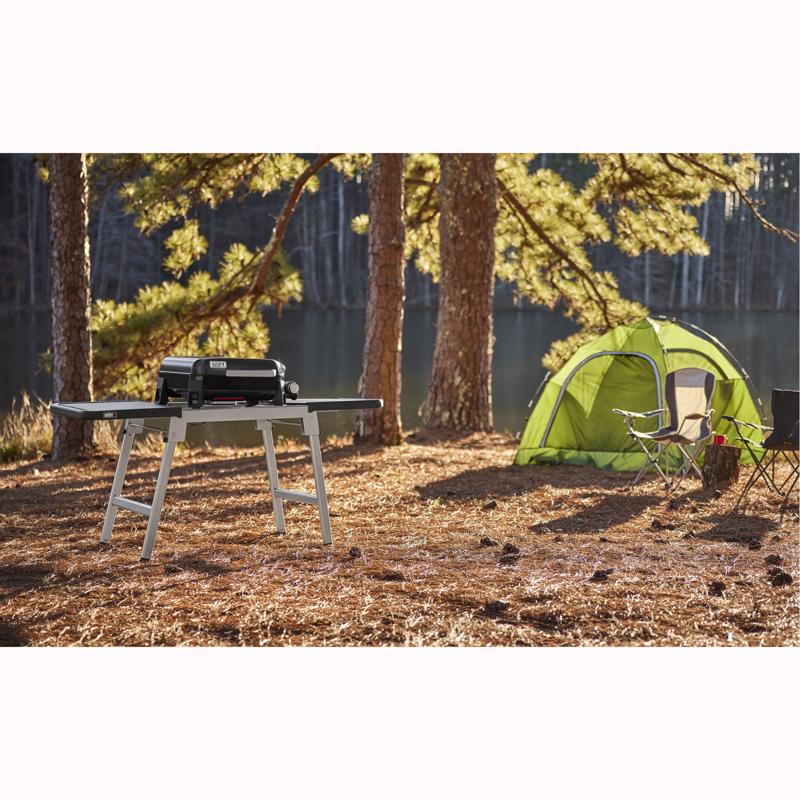 Weber Traveler  17" Portable 1 Burner Liquid Propane Outdoor Griddle Black
