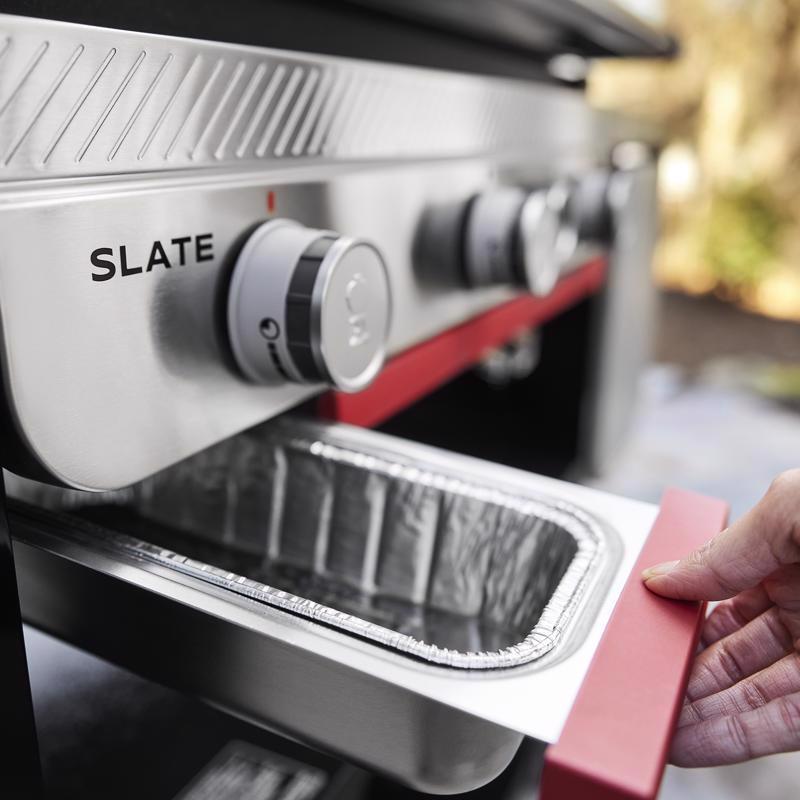 Weber Slate 30" Rust-Resistant 3 Burner Liquid Propane Outdoor Griddle Black
