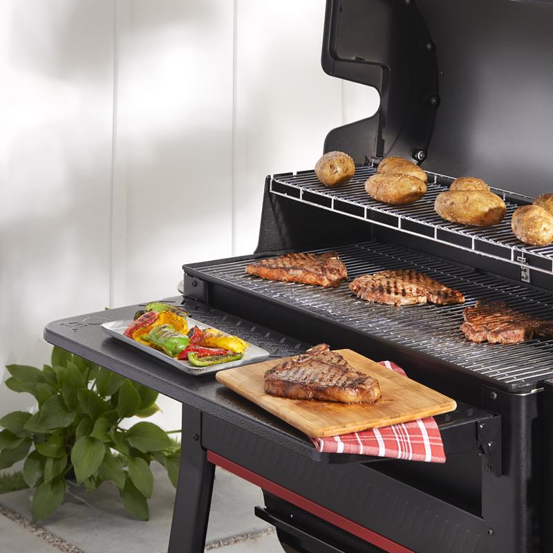 Weber Searwood XL 600 Front Folding Shelf Aluminum/Steel 3.4 in. H X 35.5 in. W X 12.7 in. L