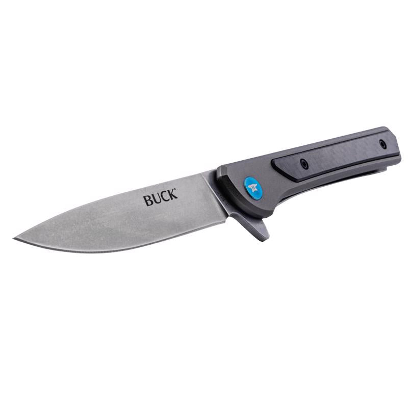 Buck Knives Cavalier Gray 7Cr Stainless Steel > 6 in. Folding Knife