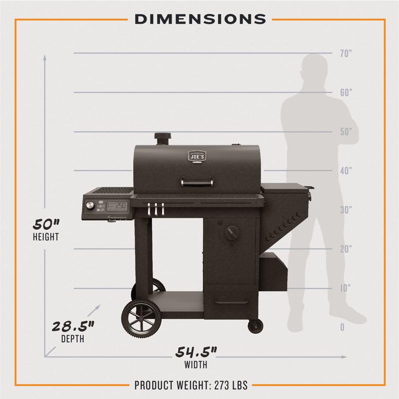 Oklahoma Joe's Charcoal/Wood Traditional Smoker Black