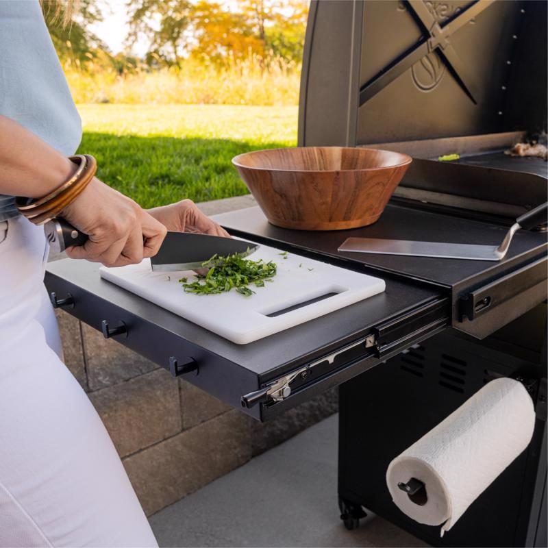 Blackstone Iron Forged 4 Burner Liquid Propane Outdoor Griddle with Hood Black