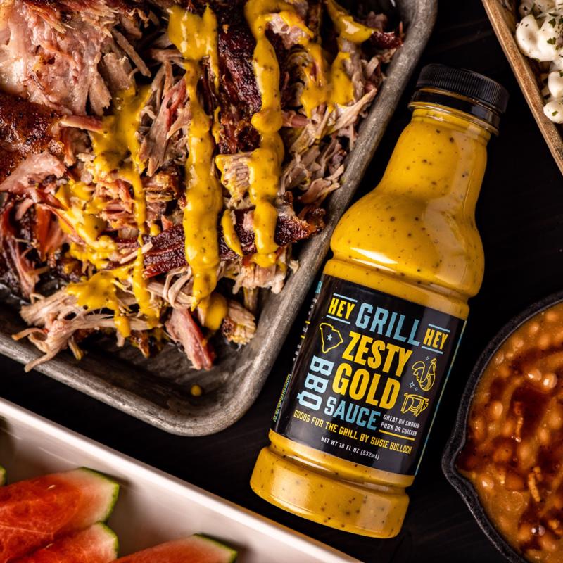 Hey Grill Hey Zesty Gold BBQ Sauce 18 oz