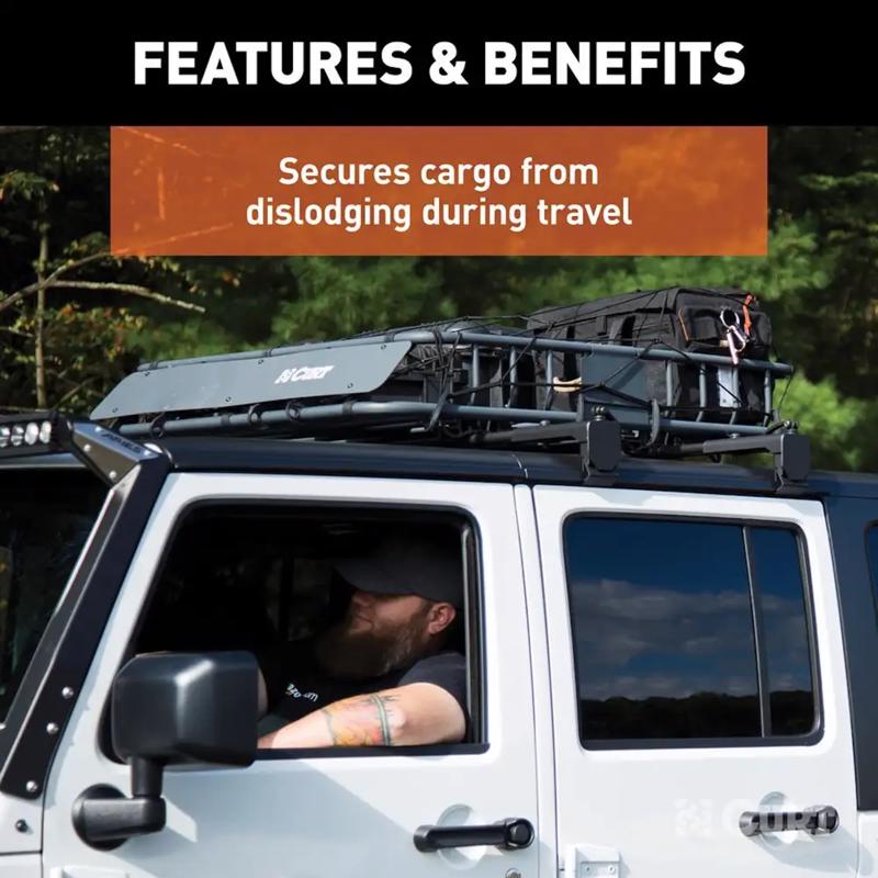 CURT Black Adjustable Cargo Net 44 in. L