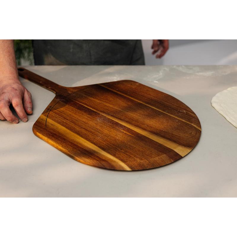 Gozney Acacia Placement Peel, Large, 14'', Acacia Wood Pizza Peel 32.66 in. L X 14 in. W