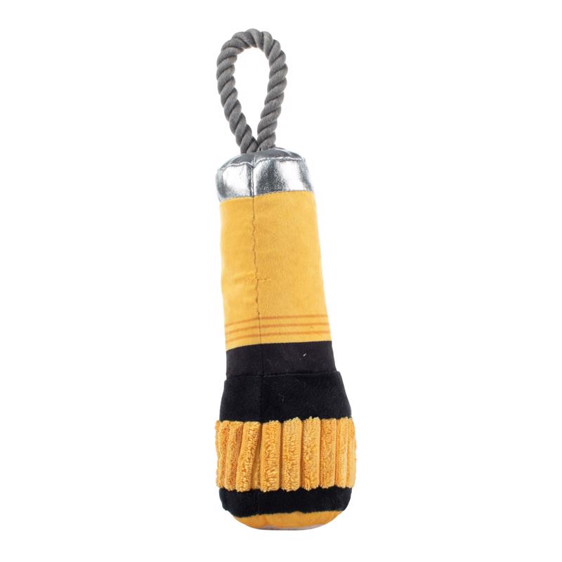 Pet Shop by Fringe Studio Wagsdale Black/Yellow I Need Some Light Dog Toy