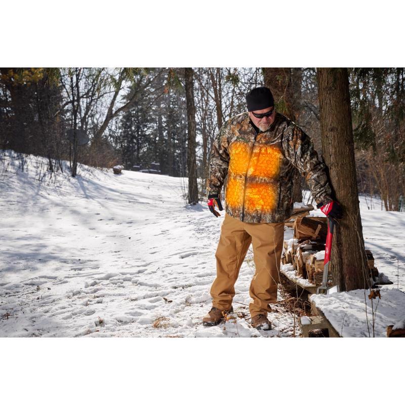 Milwaukee L Unisex Heated Jacket Kit Brown/Camo